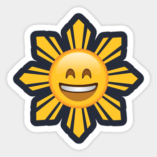 Philippines Flag Sun Smiling Laughing Face Emoji Sticker